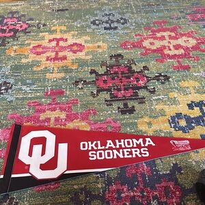 Oklahoma Sooners Red Pennant